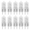 10 Pack-G8 20Watt 120V Halogen Light Bulbs T4 JCD Type 120V Bi-Pin Base Shorter 1-1/4" (1.25") Length 20W Lamp Soft White Under Cabinet Puck Lighting Replacement Dimmable Hood Range Q20/G8/CL/120V 2 81y7SNRd0dL