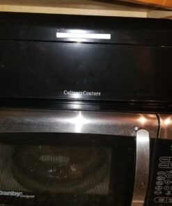 Culinary Couture Extra Large Black Bread Box for Kitchen Countertop - Holds 2 Bread Loaves! - 16.5" x 9" x 6.5" - Stainless Steel Vintage Bread Boxes for Kitchen Counters - Bonus Recipe EBook 32 81y8Gto bnL