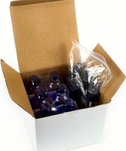 Vivaplex 6 pieces, Cobalt Blue, 4 oz Glass Bottles, with Black Fine Mist Sprayer 20 81y8Xo7W2JL