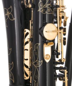 Glory Black/Gold B Flat Tenor Saxophone with Case,10pc Reeds,Mouth Piece,Screw Driver,Nipper. A pair of gloves, Soft Cleaning Cloth 20 81y8oSXfpWL