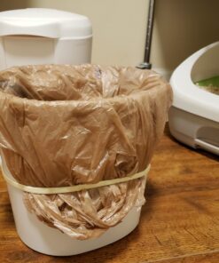 simplehuman Compact Round Bathroom Step Trash Can, 6 Liter / 1.6 Gallon, White Plastic 49 81y91LZmuDL