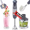 Mueller Smart Stick 800W, 12 Speed and Turbo Mode, 3-in-1, Heaviest Duty Copper Motor Immersion Blender, Titanium Steel Blades Hand Blender, Comfygrip Handle, Whisk, Beaker/Measuring Cup 23 81y9cnFvFPL