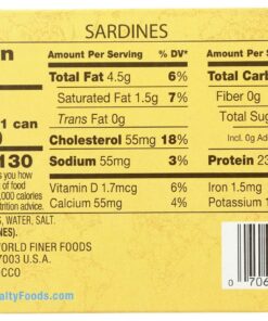 Reese Skinless and Boneless Sardines, Low Sodium in Water, 4.38-Ounce (Pack of 10) Packaging May Vary 9 81yA7rFcG5L