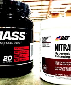 GAT SPORT Nitraflex Advanced Pre-Workout Powder, Increases Blood Flow, Boosts Strength and Energy, Improves Exercise Performance, Creatine-Free (Black Cherry, 30 Servings) Black Cherry 30 Servings (Pack of 1) Standard Packaging 23 81yDVEF81 L