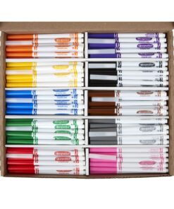 Crayola Ultra Clean Washable Markers Classpack (200 Count), Bulk Markers for Classrooms, School Supplies for Kids, 10 Colors 15 81yE0y9EqXL