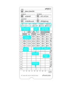 100 uPunch Time Cards for HN4000… 100 uPunch Time Cards 6 81yFy17CxL