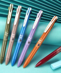 Alternative view of WRITECH Multicolor Gel Pens 0.5, 2 In 1 Colored Pens Fine Point,Black & Vintage Color,Assorted Ink,8-Count Vintage&Black