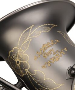 GLORY Engraved Flower High Grade Antique Finish Series PR3, E Flat Alto Saxophone with 11reeds,8 Pads Cushions,case,carekit 16 81yHeRTe8cL