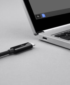 Belkin Thunderbolt 3 USB C to USB C 3.3ft/1M Long Data Transfer Power Cable with 20 Gbps Data Transfer Speed & Up To 10 Gbps for USB3.1 Devices - Supporting Thunderbolt, 4K & Ultra HD Display (Black) 3 ft/ 20 Gbps 14 81yJLotaKRL