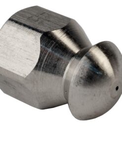 Sewer Jetter Kit 1/4" NPT x 50' Hose & 4.5 Orifice Button Nose Nozzle 4000 PSI 1/4 in. 23 81yKErRpUnL