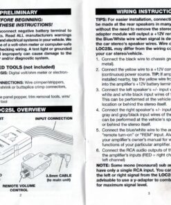 Scosche LOC2SL Line Output Converter Adjustable Amplifier Add On Module for Car Stereo, 2-Channel Signal Sensing Speaker Wire to RCA Adapter with Remote Control Knob, Black 90W 46 81yKTEHAljL