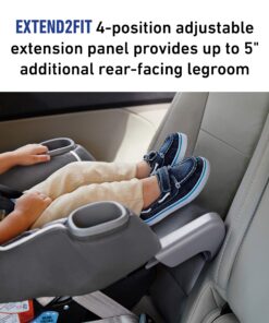 Graco Extend2Fit Convertible Car Seat, Ride Rear Facing Longer with Extend2Fit, Gotham 25 81yKeENMHXL 1