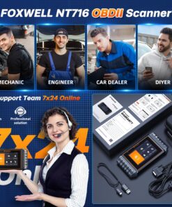 2023 Newest FOXWELL NT716 Code Readers & scan Tools with 9 Reset(TPMS/Oil/EPB/SAS/BMS/Throttle/Injector Coding), Check ABS/SRS/Transmission/Engine obd2 Scanner with Battery Test, Lifetime Free Update 26 81yKeZCqAAL