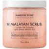 MAJESTIC PURE Himalayan Salt Body Scrub with Lychee Oil, Exfoliating Salt Scrub to Exfoliate & Moisturize Skin, Deep Cleansing - 10 oz 10 Fl Oz (Pack of 1) 14 81yLzr05rfL