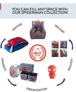Idea Nuova 2 Piece Drawstring Sling Carry Bag with Sleeping Slumber Bag Spiderman 30"x54" 14 81yM6mDq4xL