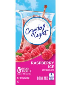 Crystal Light Sugar-Free Raspberry Ice Low Calories Powdered Drink Mix 6 Count(Pack of 12) 6 Count (Pack of 12) 14 81yMQjCjFxL