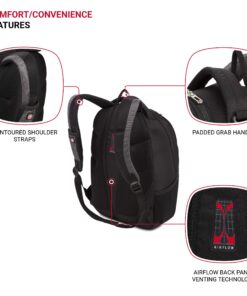Alternative view of SwissGear 1186 Bungee Backpack, Black/Grey, 17-Inch