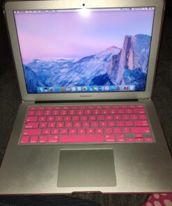 IBENZER Compatible with Old Version MacBook Air 13 Inch Case (2017-2010 Release), Models: A1466/A1369, Plastic Hard Shell Case with Keyboard & Screen Cover for Mac Air 13, Pink, A13PK+2 For Macbook Air 13'' A1466/A1369 32 81yMhleq9L