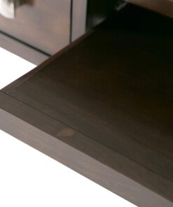 SIMPLIHOME Avalon SOLID WOOD Contemporary 47 Inch Wide Writing Office Desk in Dark Tobacco Brown, For the Office Desk, Writing Table, Workstation and Study Table 21 81yMmGvaLKL