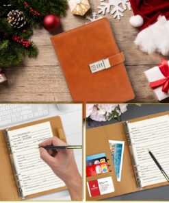 Password Book Refill Pages 212 Replacement Pages Internet Log Book, 8.2x5.6in, Large Print 576 Entries Durable Divider with Alphabetical Tabs, For Men Women Seniors Home Office Use 9 81yNIWB0H7L