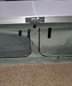 CampLand Outdoor Folding Table Aluminum Lightweight Height Adjustable with Storage Organizer for BBQ, Party, Camping White 41 81yO4RfVcL