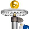Deluxe Flag Pole Light Solar Powered - 1300 Lumen Solar Light for Flagpole - Light Up American Flag Outdoor with Solar Flag Pole Light from Dusk to Dawn for 12+ Hours - 100% Coverage Silver Flag Light Deluxe Silver 27 81yOEzNNvJL