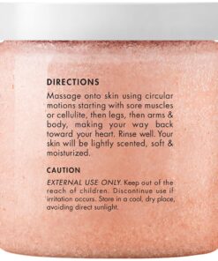 MAJESTIC PURE Himalayan Salt Body Scrub with Lychee Oil, Exfoliating Salt Scrub to Exfoliate & Moisturize Skin, Deep Cleansing - 10 oz 10 Fl Oz (Pack of 1) 21 81yPGIsuL