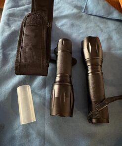 GearLight 2pack S1000 LED Flashlights High Lumens - Mini Flashlights for Camping, Hiking, Walking - Powerful Emergency Flashlights with 5 Modes for Outdoor Use - Bright Flashlight with Zoomable Beam 2 Pack 49 81yQ8layYL