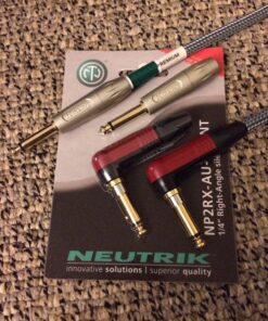 Kirlin Cable IWB-202PFGL-10/OL -10 feet- Straight to Right Angle 1/4-Inch Plug Premium Plus Instrument Cable, Olive Green Tweed Woven Jacket 10 feet 9 81yR3upZQL