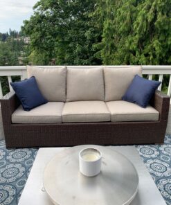 QILLOWAY Polyester Outdoor Chair Cushion Set,Outdoor Cushions for Patio Furniture.Tan/Grey Tan/Grey 32 81yR8Pj28LL