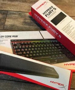 HyperX Alloy Core RGB – Membrane Gaming Keyboard, Comfortable Quiet Silent Keys with RGB LED Lighting Effects, Spill Resistant, Dedicated Media Keys, Compatible with Windows 10/8.1/8/7 – Black 35 81ySH275eOL