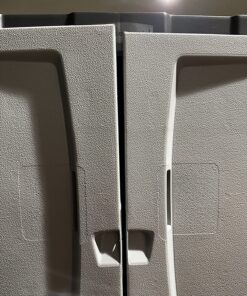 Rubbermaid Freestanding Storage Cabinet, Five Shelf with Double Doors, Lockable, Large, 690-Pound Capacity, Gray, For Garage/Outdoor, Garden Tools/Toys/Power Tools/Pool Accessories 32 81ySXwtmMQL