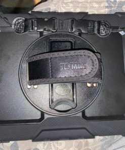 SEYMAC iPad 6th/5th Generation Case 9.7 Inch, Heavy Duty Protective Shockproof Case with Screen Protector, 360° Rotating Stand/Handle/Shoulder Strap for iPad 6th/ 5th Gen/Air 2/ Pro 9.7, Black 9.7 inch - For iPad 6th/5th Gen 32 81ySqQjVwlL