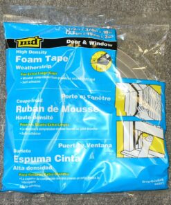 M-D 02311 Closed-Cell Weather-Strip, 3/4 in W X 10 ft L X 1/2 in T, Grey, Packaging May Vary 1 Count (Pack of 1) Gray 16 81ySzm66kpL