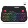 PONYBRO Backlit Mini Bluetooth Wireless Keyboard with Touchpad QWERTY keypad,Support Bluetooth&2.4G USB Connection,Rechargeable Handheld Keyboard Remote for Smartphones,Smart TV,Android TV Box,PC,Pad. Black 2.4G+BT 16 81yTCOWpciL