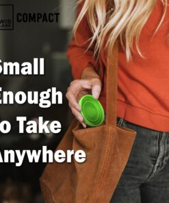 Lewis N. Clark Luggage Silicone Travel Cup, Green, One Size 13 81yU3qkFGwS