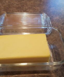 Luminarc Arcoroc lid 17x10,5cm, 1 Piece Plain Glass Butter Dish, Classic Design 27 81yV3zdPP7L