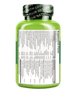 NATURELO Whole Food Multivitamin for Men - Vitamins, Minerals, Antioxidants, Organic Extracts - Vegetarian - for Energy, Brain, Heart, Eye Health - 240 Vegan Capsules, 1 Pack 240 Count (Pack of 1) 13 81yV46e6YoL