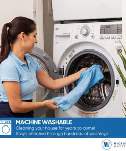 MW Pro Microfiber Cleaning Cloth | Pink (12 Pack) | Size 16" x 16" | All Purpose Microfiber Towels - Clean, Dust, Polish, Scrub, Absorbent 16 81yVF05L9qL 1