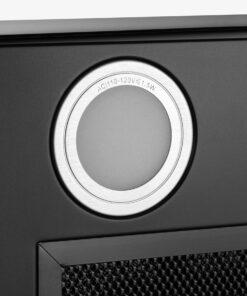 AKDY 30 in. Convertible Wall Mount Range Hood with Tempered Glass and Carbon Filters in Black Painted Stainless Steel 17 81yXbbPuXL