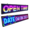 P10 LED Shop Sign Scrolling High-Brightness Custom LED Sign 40''x8'', WiFi Connected Full-Color Programmable Sign - Suitable for Various Indoor Commercial Billboards (1pcs) LED P10 Indoor 12 81yZKiTavVL