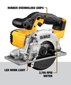 DEWALT 20V MAX* 5-1/2-Inch Circular Saw, Metal Cutting, Tool Only (DCS373B) 14 81yaMRz2C5L