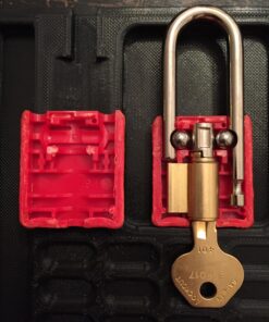Master Lock 410RED Lockout Tagout Safety Padlock with Key Red 1-1/2", 1-3/4" 25 81yc0cw7e5L