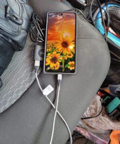 5-in-1 Multi Port USB C Car Charger, 78W iPhone Car Charger Fast Charging for Multiple Devices, Car Cigarette Lighter USB Charger with Fast 5FT Cable for iPhone15/Samsung/iPad Pro/MacBook Air/Pro 29 81ycRAcduVL