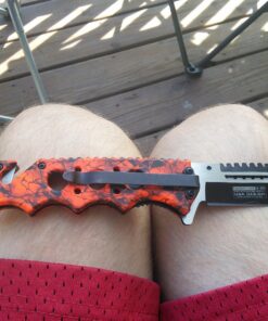 Tac Force Assisted Opening Rescue Glass Breaker Bright Red Skull Design Hunting Camping Tatical Pocket Knife 46 81ycajCaPqL