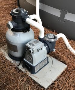 Intex Krystal Clear Sand Filter Pump for Above Ground Pools, 12-inch, 110-120V with GFCI 12 in Pump only 42 81ye64YgBbL