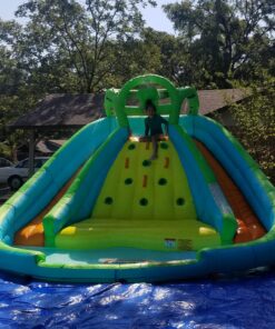 Little Tikes Rocky Mountain River Race Inflatable Slide Bouncer Multicolor, 161.00''L x 169.00''W x 103.00''H --- Weight: 50.00lbs. Little Tikes Bouncer 27 81yeL cNO8L