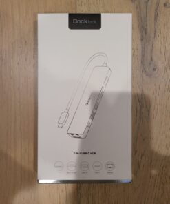 USB C Hub 4K 60Hz, Dockteck 7-in-1 USB C PD Ethernet Hub Dongle with 4K 60Hz HDMI, 1Gbps Ethernet, 100W PD, 2 USB 3.0, SD/Micro SD for MacBook Air/Pro M1 2020, iPad Pro 2021, iPad Mini 6 and More 38 81yeiY2h4nL