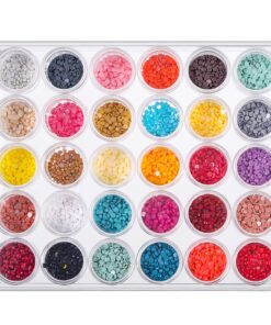 Blulu Clear Plastic Bead Storage Containers Set with 30 Pieces Storage Jars Diamond Painting Accessory Box Transparent Bottles with Lid for DIY Diamond, Nail and Other Small Items (1.85 x 1 Inch) 1.85 x 1 Inch 21 81yg3XNEFL