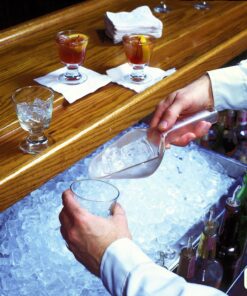 Rubbermaid Commercial Products Plastic Utility Ice Scooper, 6-ounce, Clear, Dishwasher Safe Kitchen Scoop for Weddings/Bar/Ice Bucket/Kitchen/Popcorn 21 81ygL80bVJL